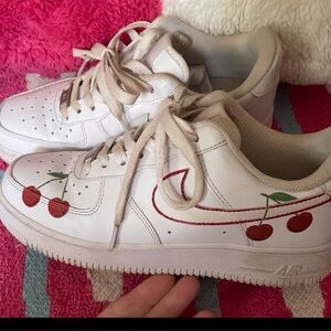 White Cherry Athletic Shoes